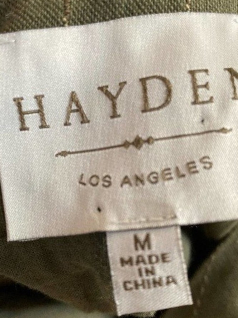 Hayden Jumper Pinafore Olive Green Pinstripe Overall Dress Buttons 100% Cotton - Picture 5 of 14